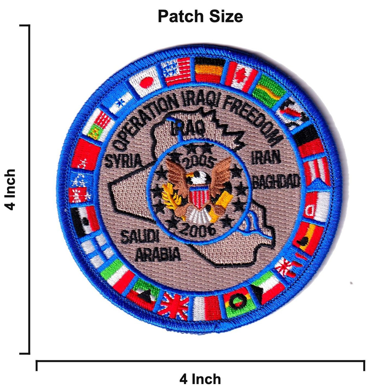 イラク派遣ワッペンOperation Iraqi Freedom OIF Operation Iraqi Freedom Multi-National Force 2005-06 Patch
