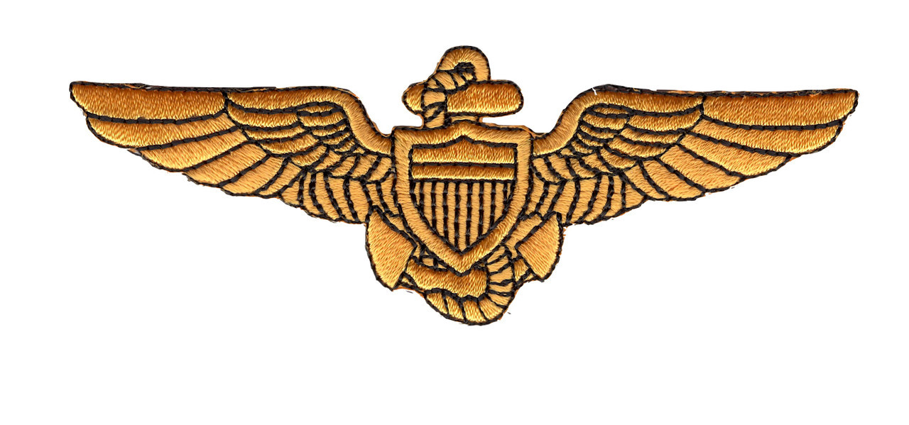 Naval Aviator Pilot Wings Patch (Gold) | Popular Patch
