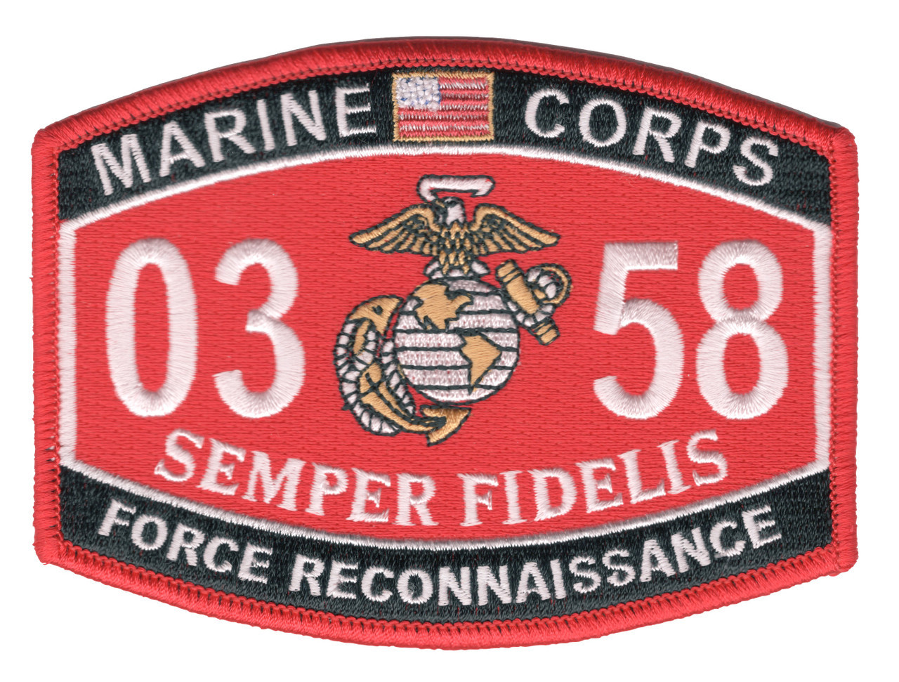Marine Corps Force Reconnaissance 0358 Patch Mos Patches Marine Patches Popular Patch