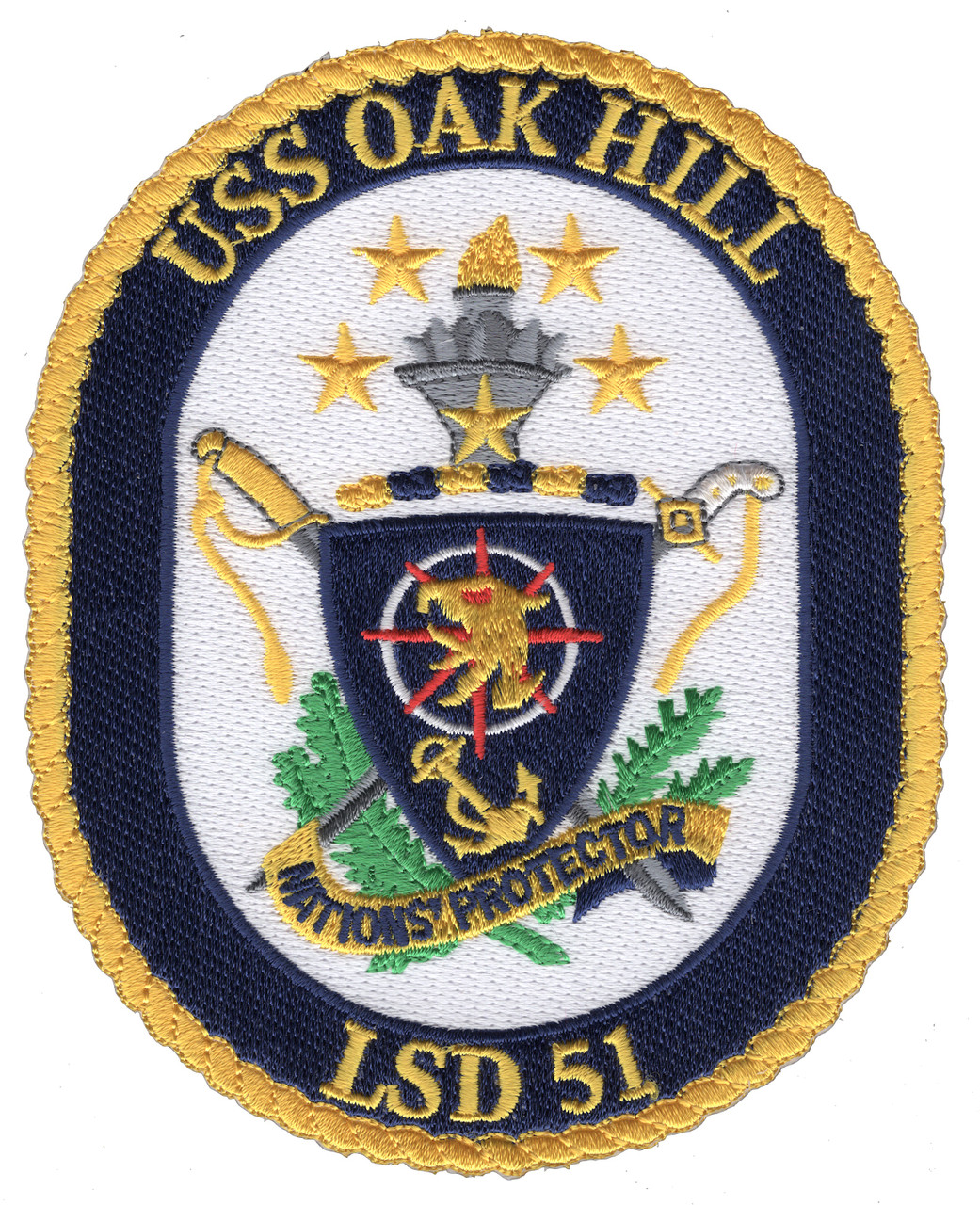 LSD-51 USS Oak Hill Patch | Amphibious Ship Patches | Navy Patches