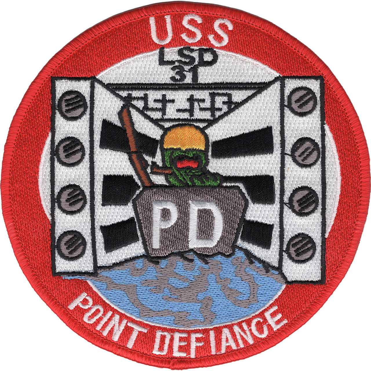 LSD-31 USS Point Defiance Patch | Amphibious Ship Patches | Navy