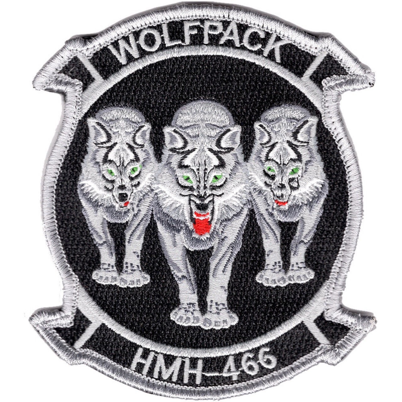 Hmh-466 Wolfpack 3 Wolves Patch \u2013 Sew On