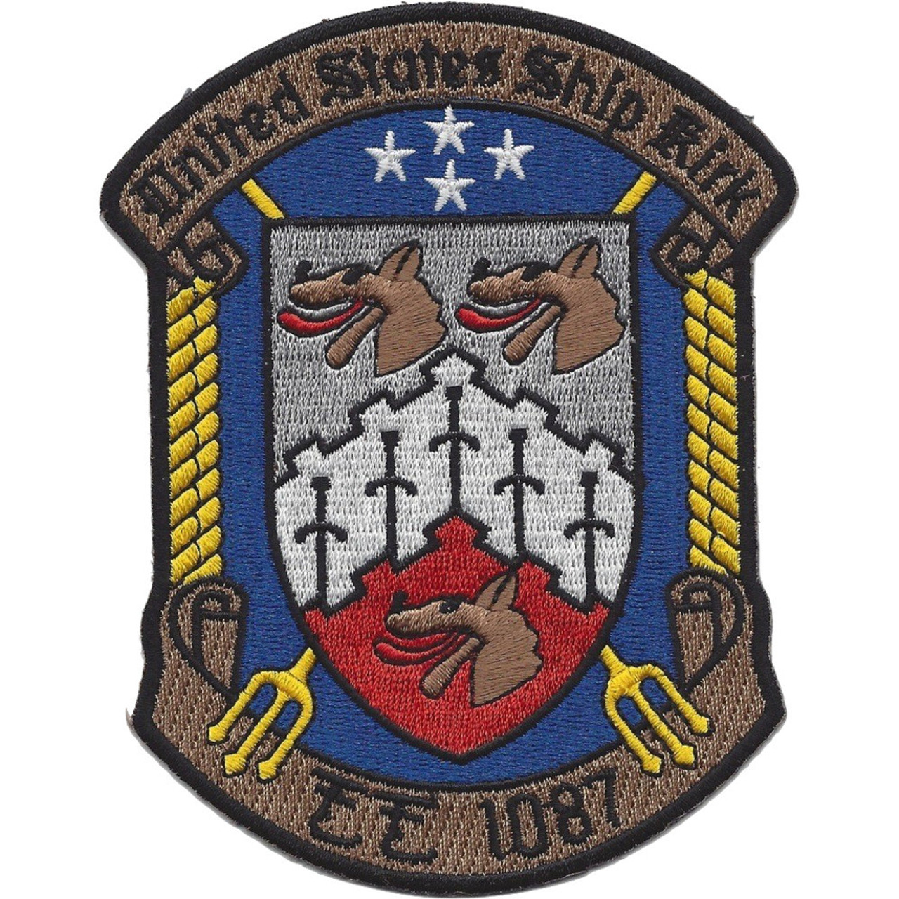 FF-1087 USS Kirk Knox Class Frigate Destroyer Escort Patch