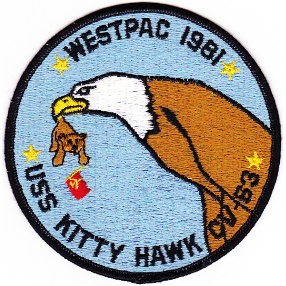 CV-63 USS Kitty Hawk Patch Westpac 1981 | Aircraft Carrier Patches