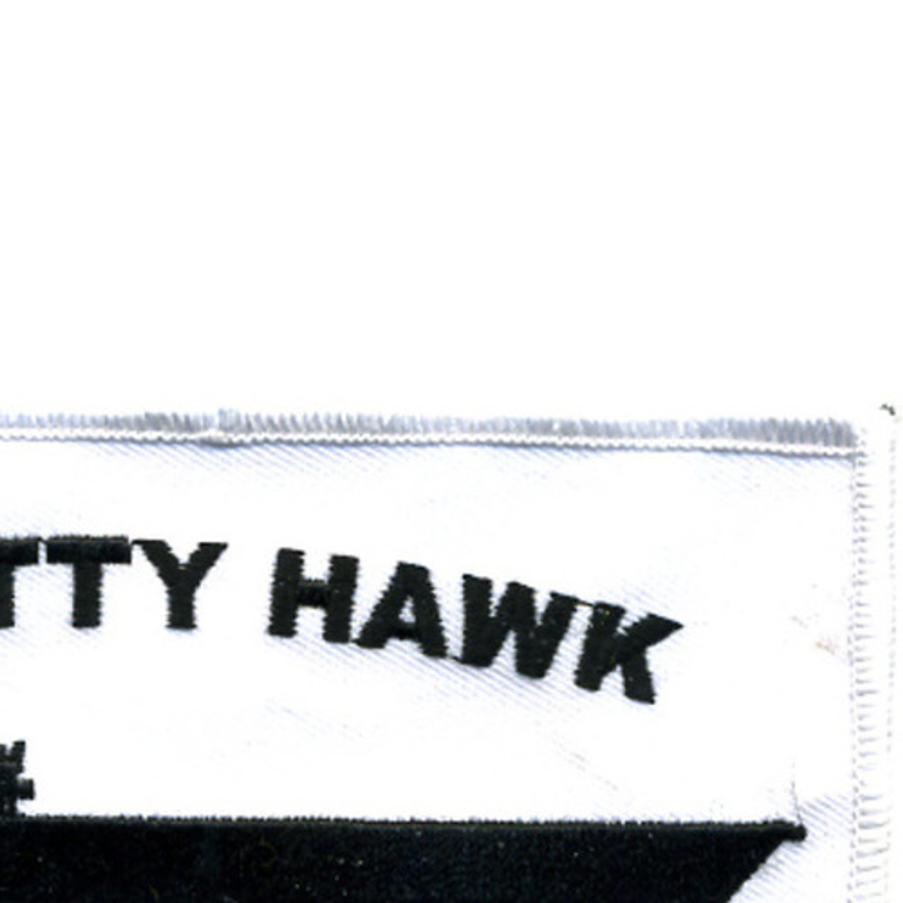 No.1158 ☆横振り刺繍パッチ☆ USS KITTY HAWK CV-63 Ship's crest patch of USS KITTY HAWK (CV-63) FIRST IN FLIGHT