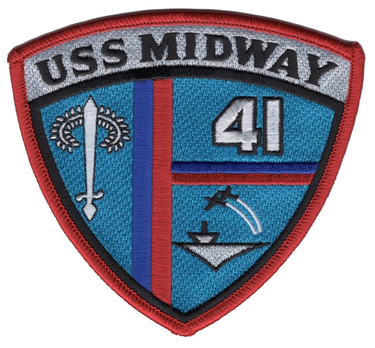 米海軍　CV-41 TOP TENパッチ CV-41 USS Midway Patch | Aircraft Carrier Patches | Navy