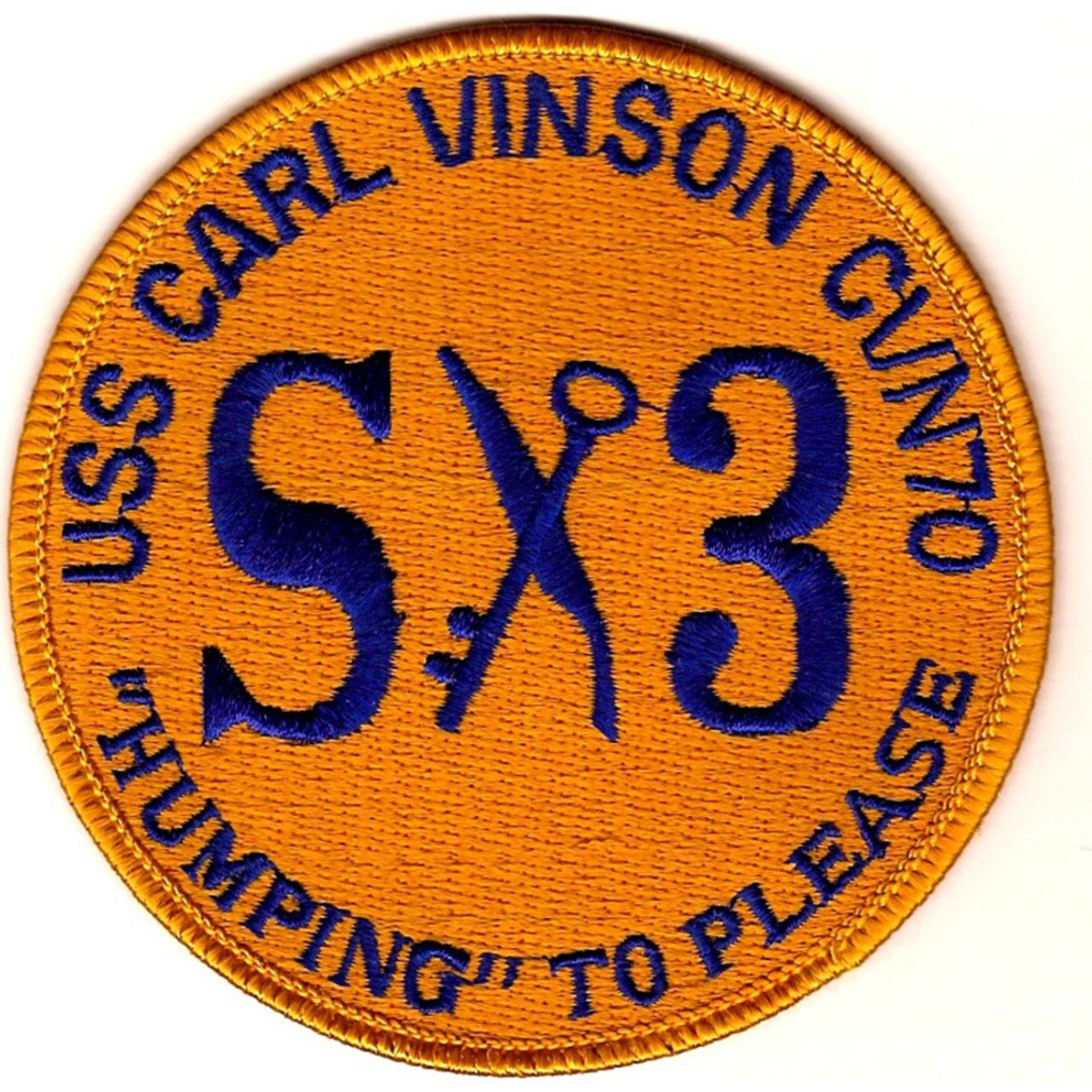 USS Carl Vinson CVN 70 Navy Jacket Patch Humping to Please
