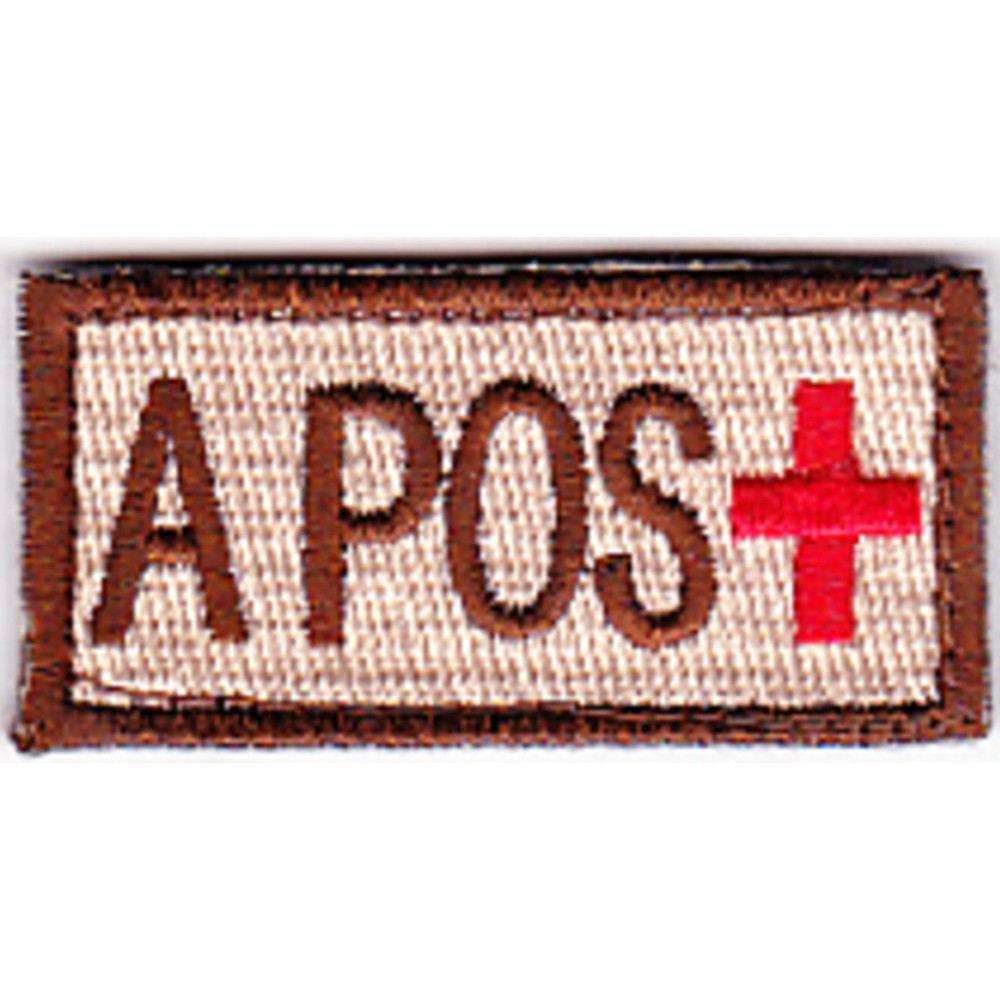 Blood Type A Positive Desert Patch Hook And Loop Medical Patches Blood type a positive desert patch hook and loop medical patches