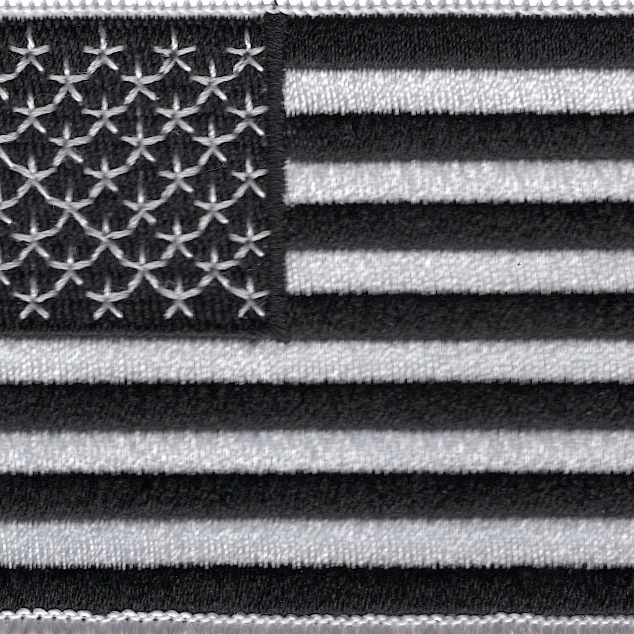 Black And White USA United States Flag Patch, Patriotic Patches