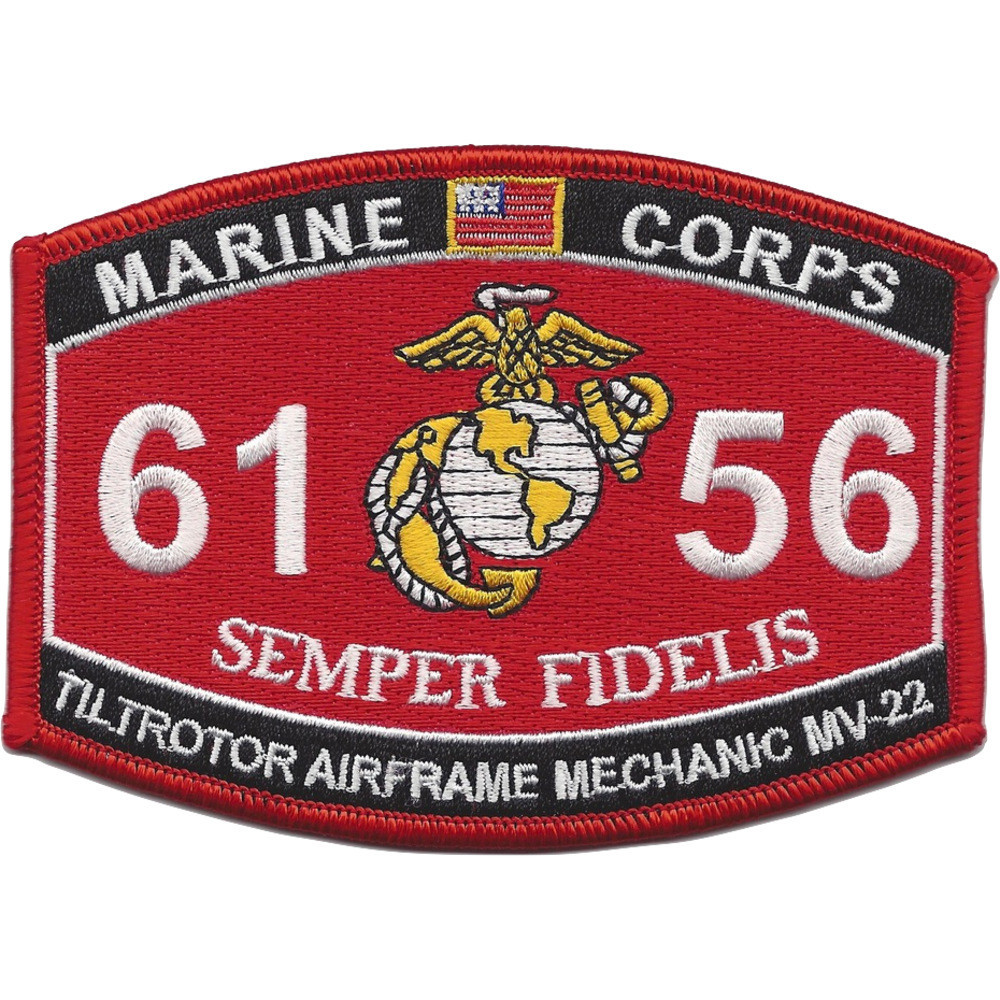6156 Tilt Rotor Airframe Mechanic MV-22 MOS Patch | MOS Patches