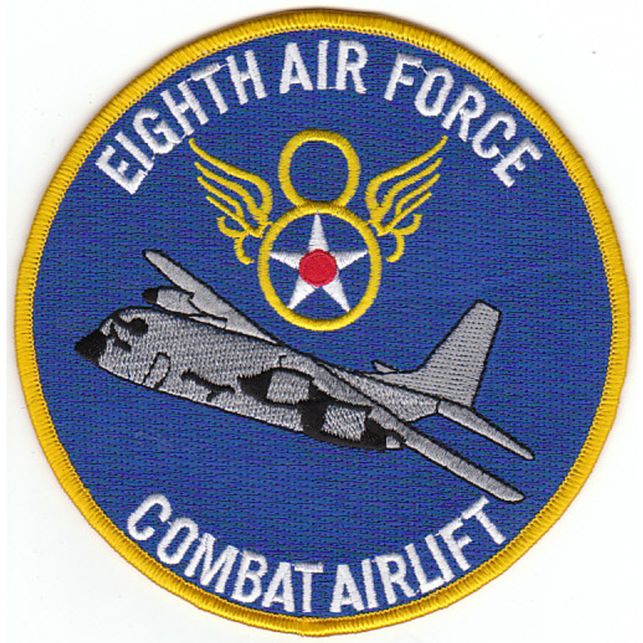 8th Air Force Combat Airlift C-130 Aviation Patch