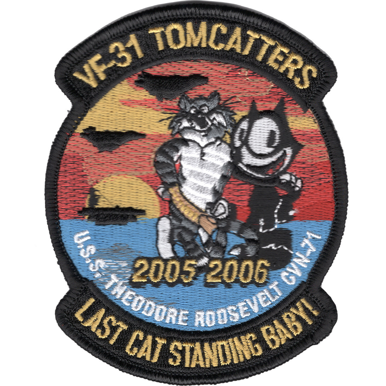VF-31 USS Theodore Roosevelt CVN-71 Patch Tomcatters Last Cat
