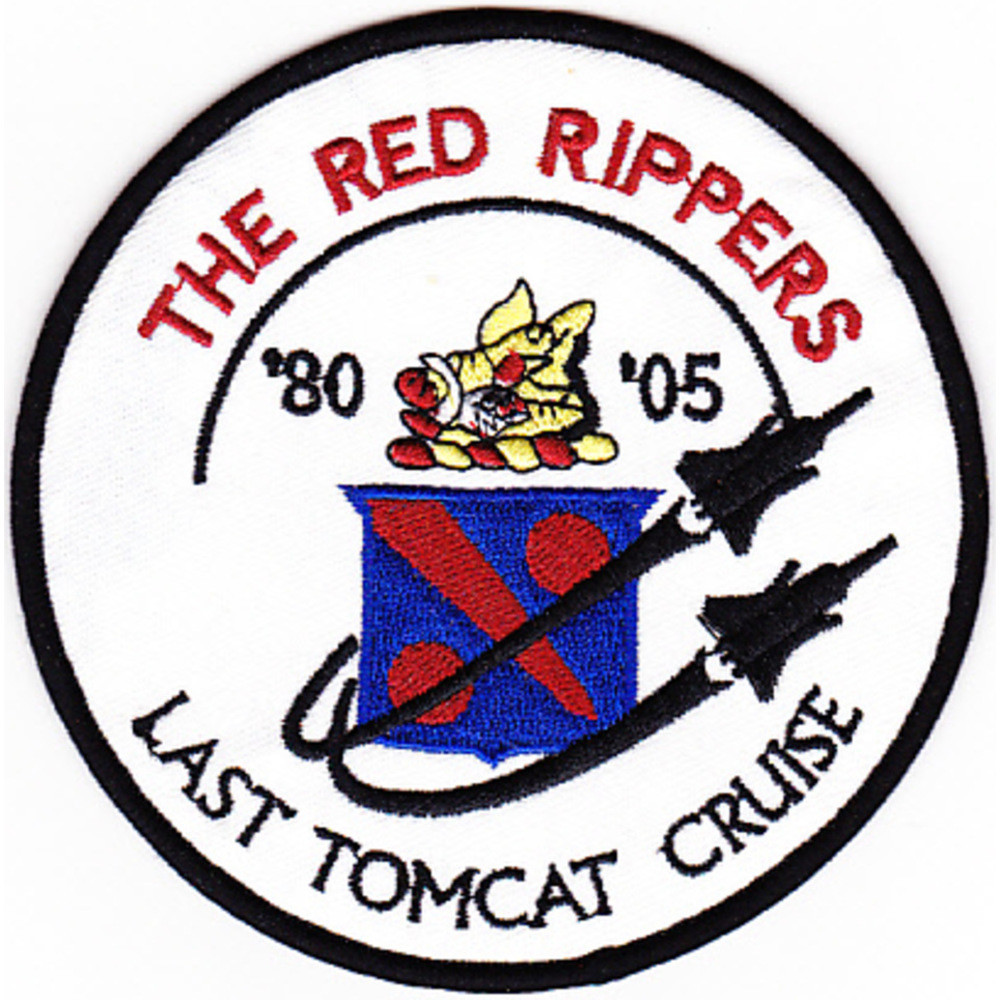 VF-11 Patch The Red Rippers Last Tomcat Cruise | Squadron Patches ...