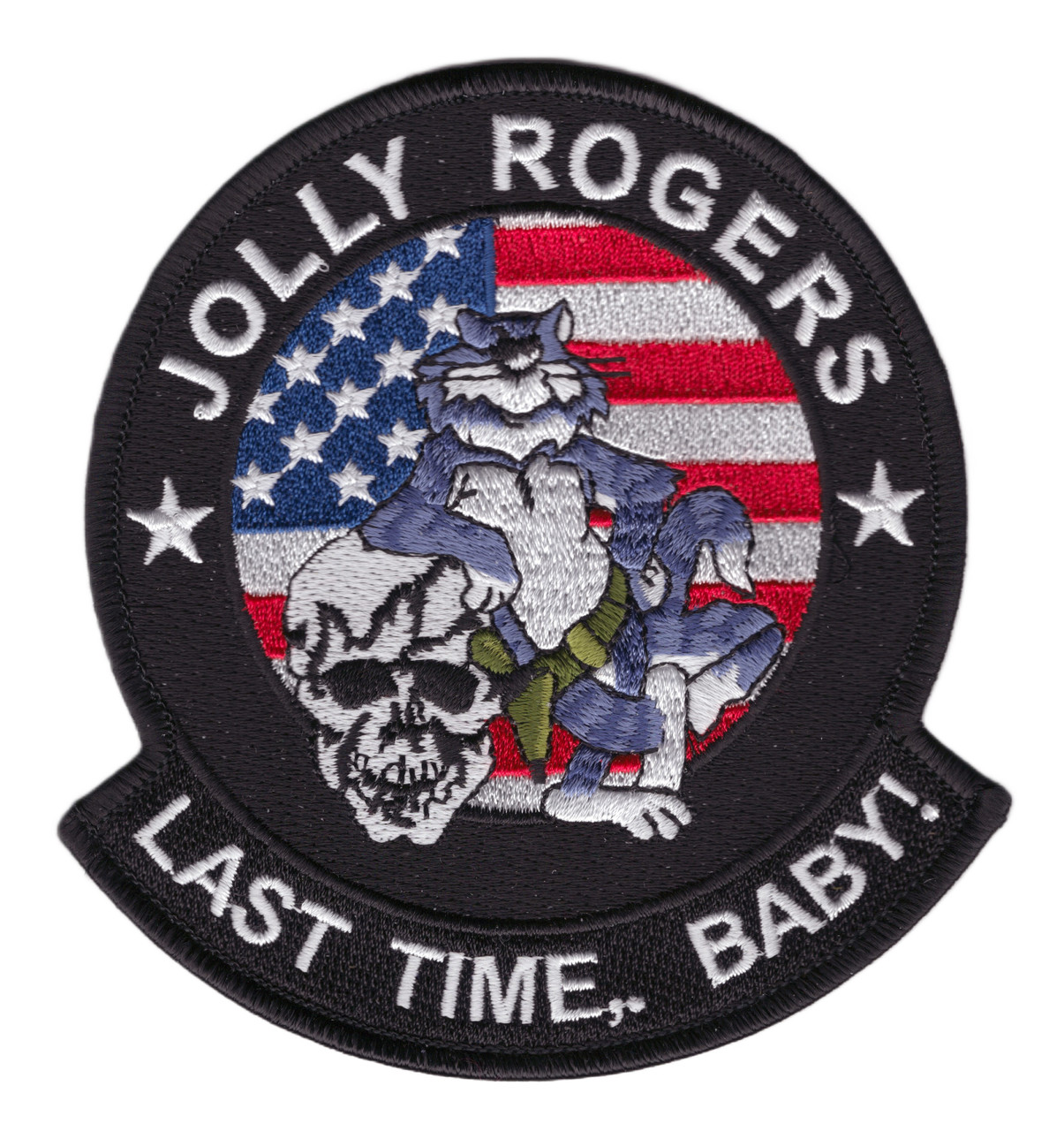 VF-103 Fighter Squadron Patch Jolly Rogers Last Time, Baby
