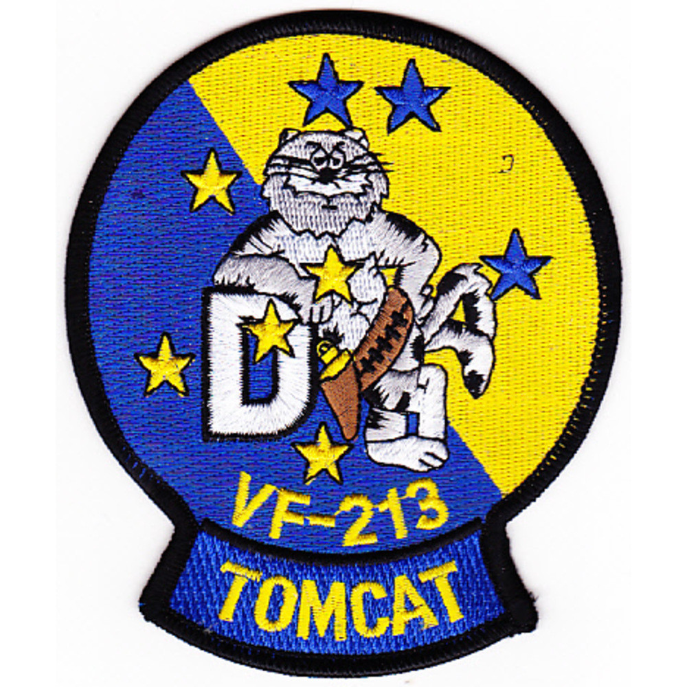 VF-213 Fighter Squadron F-14D Tomcat Patch | Squadron Patches