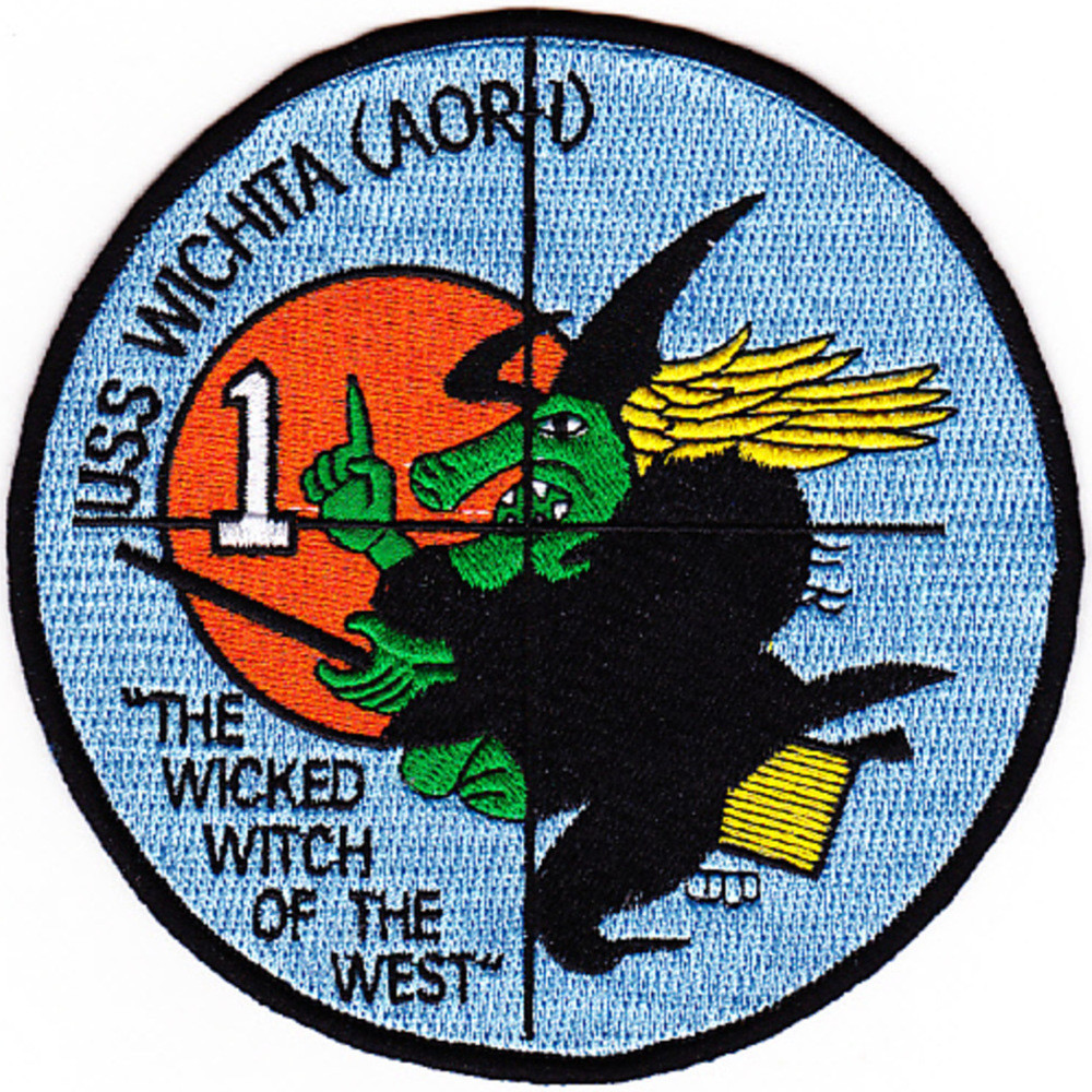 USS Wichita AOR-1 Replenishment Oilers Ship Patch | Auxiliary Ship