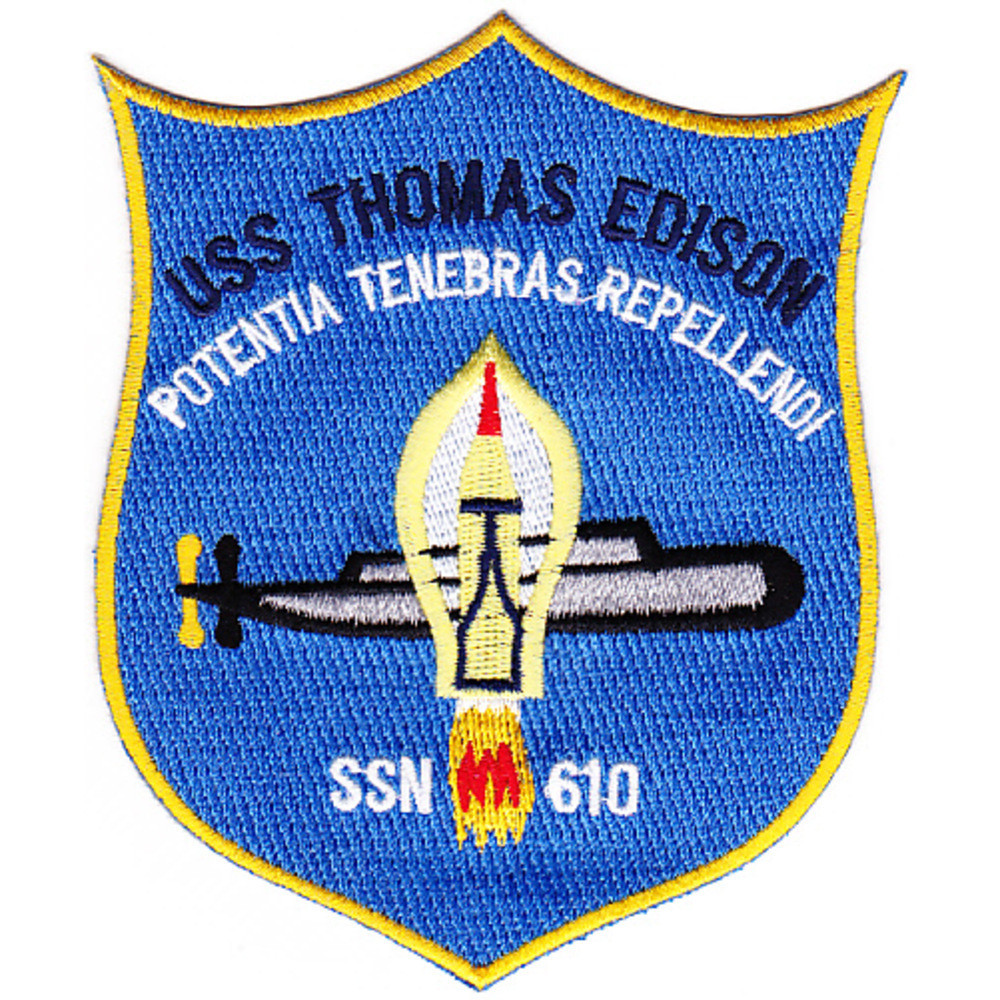 USS Thomas Edison SSN-610 Attack Submarine Patch | Submarine