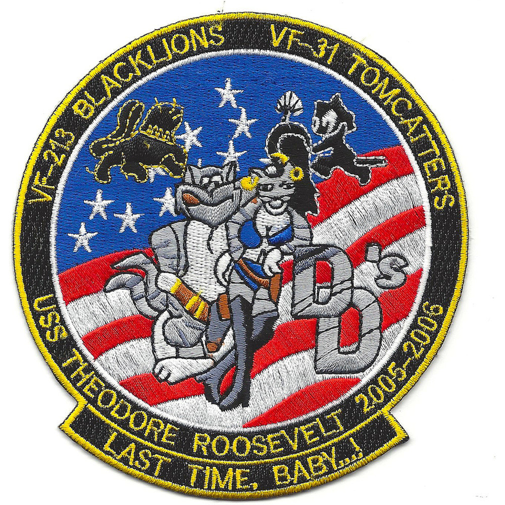 USS Theodore Roosevelt CVN-71, VF-213, VF-31 Patch | Squadron