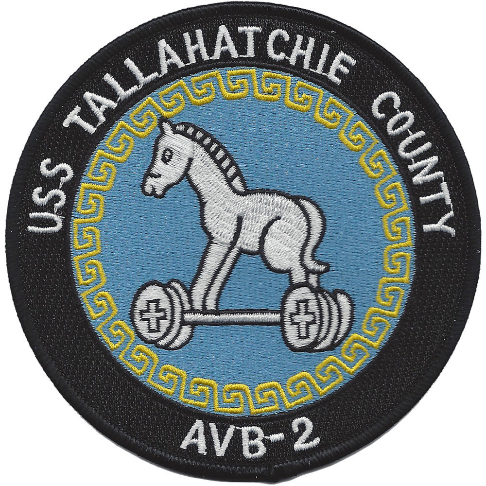 USS Tallahatchie County AVB 2 Tank Landing Ship Patch | Auxiliary