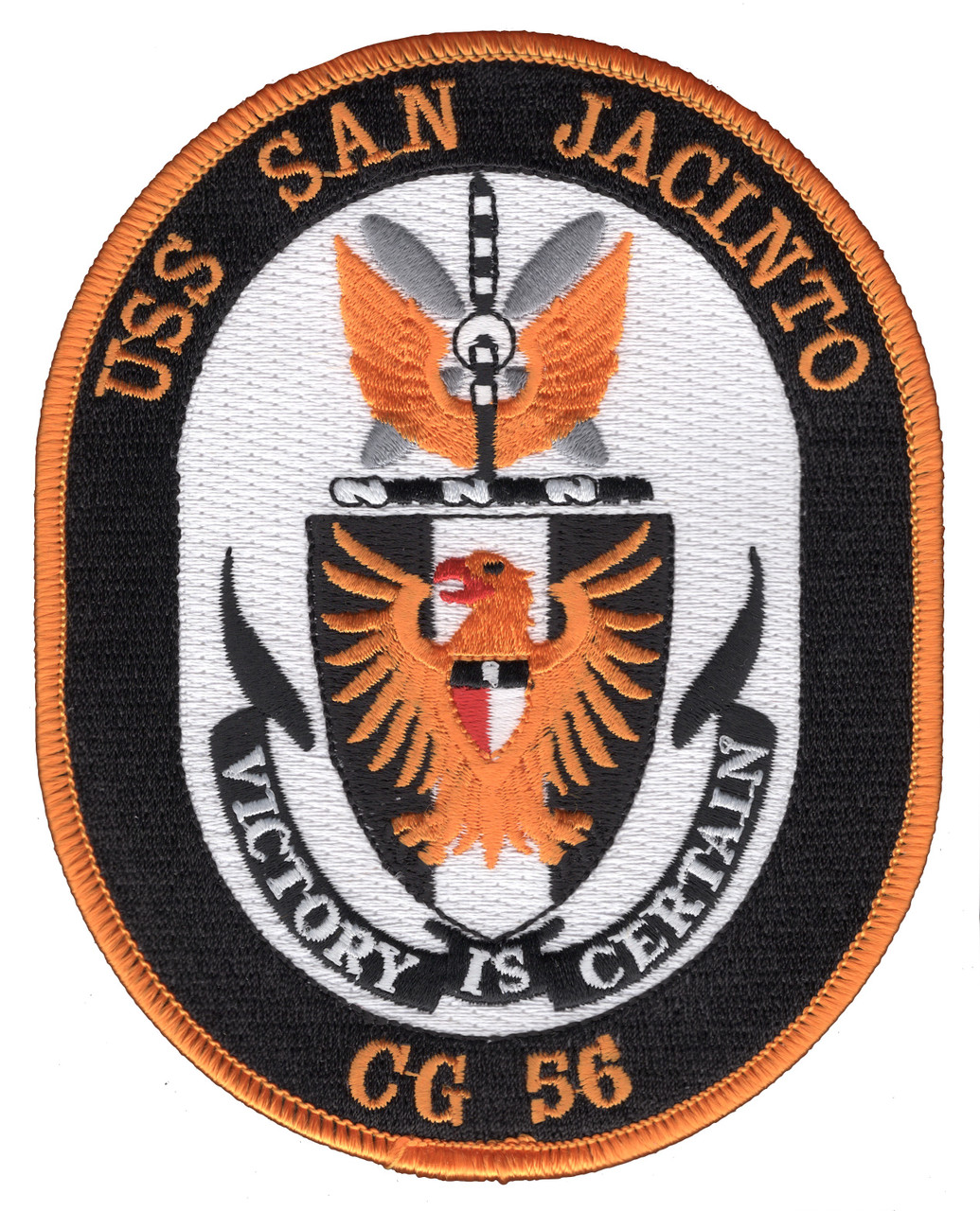 USS San Jacinto CG-56 Guided Missile Cruise Patch | Cruiser