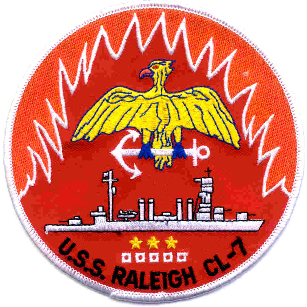 Cl Raleigj USS Raleigh CL-7 Patch | Cruiser Patches | Navy Patches | Popular Patch