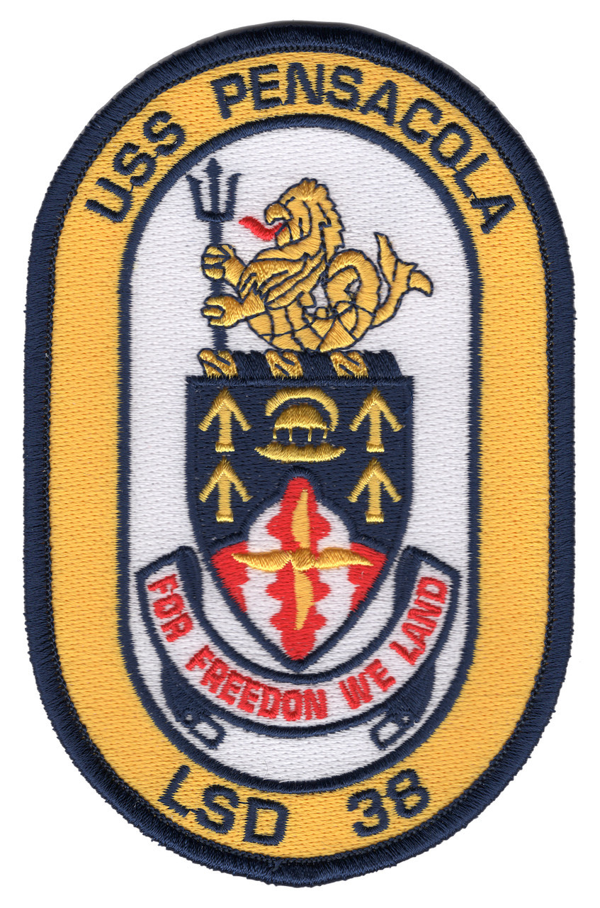 実物 USSS 現行パッチ USS Pensacola LSD-38 Patch | Ship Patches | Navy Patches | Popular