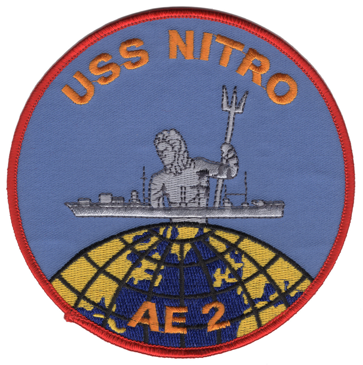 USS Nitro AE-2 Poseidon Patch | Auxiliary Ship Patches | Navy Patches ...