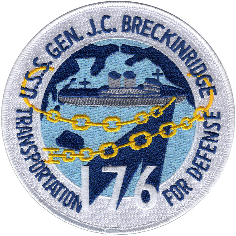 Uss Gen J C Breckinridge T Ap 176 Patch Auxiliary Ship Patches Navy Patches Popular Patch
