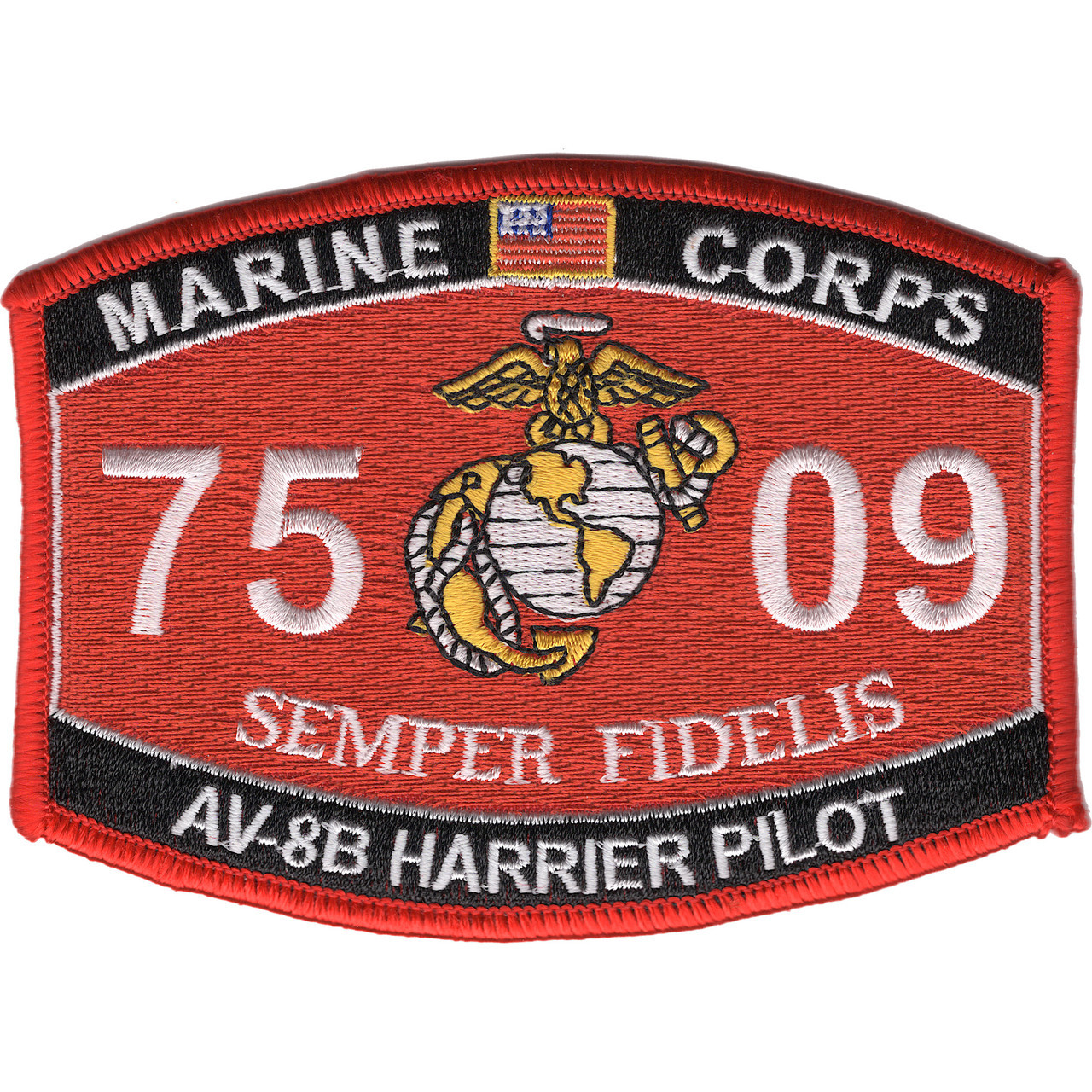 7509 AV-8B Harrier Pilot MOS Patch | MOS Patches | Marine Patches