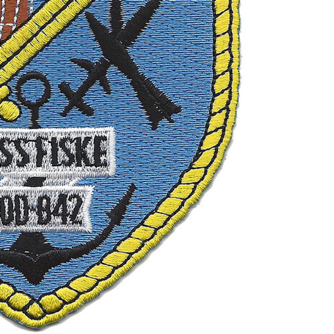 US NAVY DD-842 USS FISKE Gearing-Class Destroyer Military Patch DETECT DESTROY 