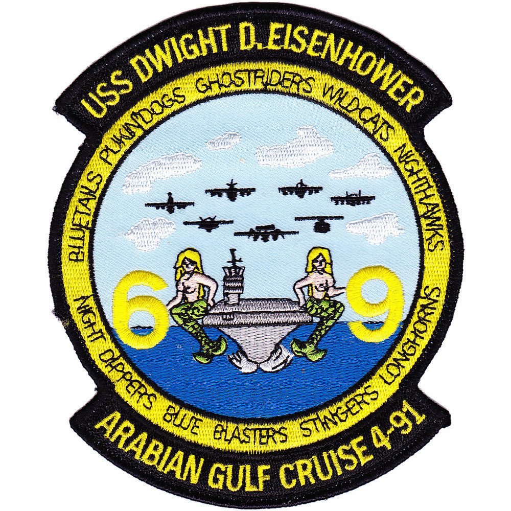 USS Dwight D. Eisenhower CVN-69 Cruise 4-91 Patch | Aircraft