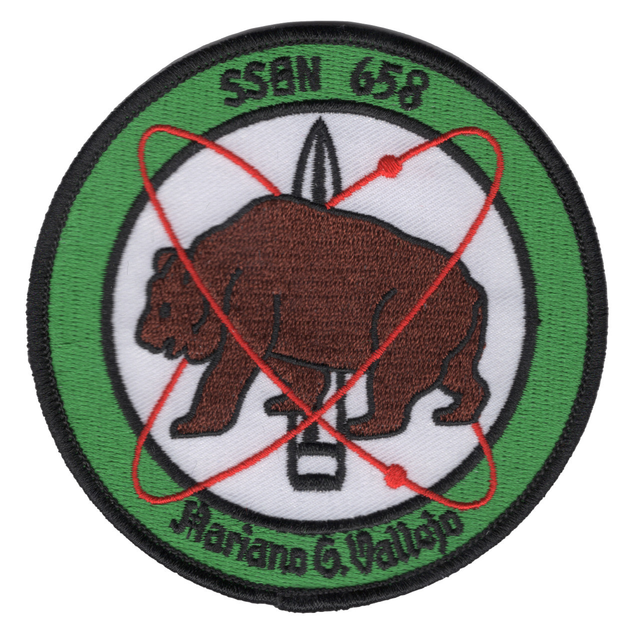 USS M. G. Vallejo SSBN-658 Nuclear Ballistic Missile Patch