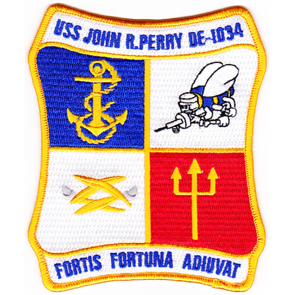 Uss John R. Perry USS John R. Perry DE-1034 Destroyer Escort Ship Patch | Destroyer ...