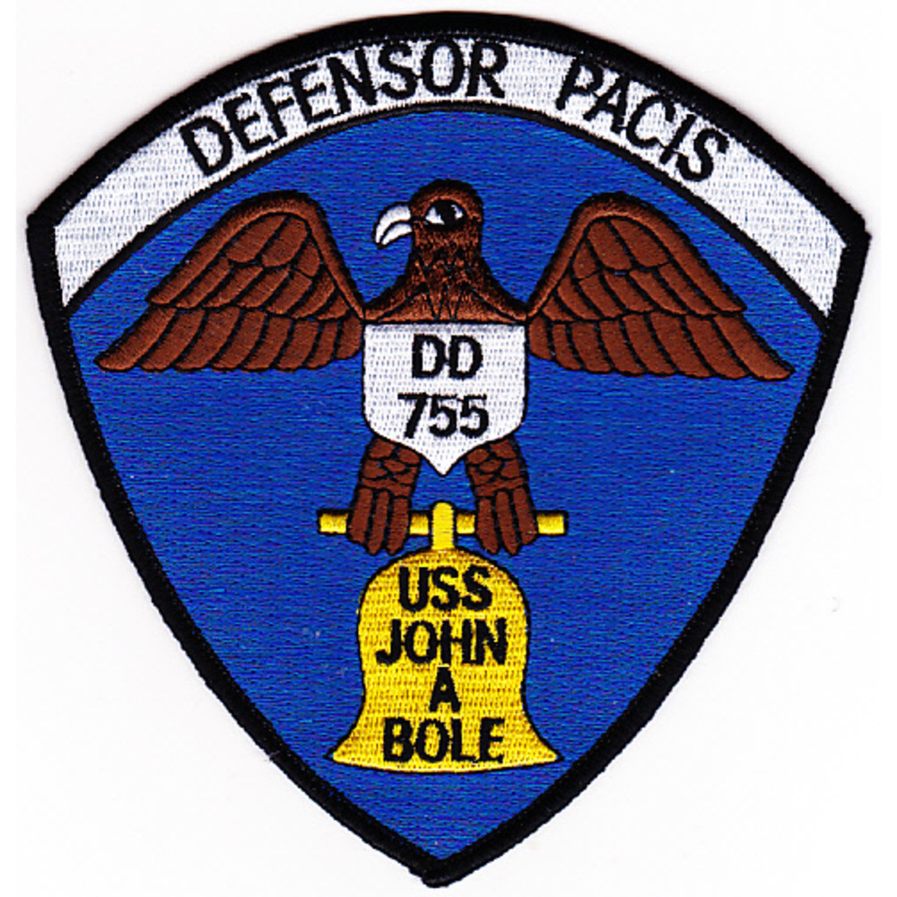USS John A. Bole DD-755 Destroyer Ship Patch | Destroyer Patches