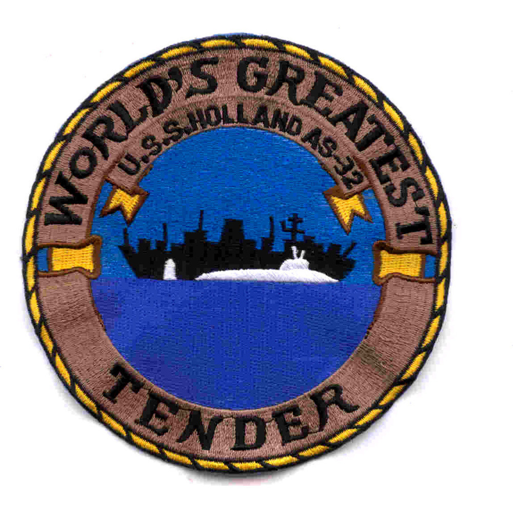 実物 USSS 現行パッチ USS Holland AS-32 Patch | Auxiliary Ship Patches | Navy Patches