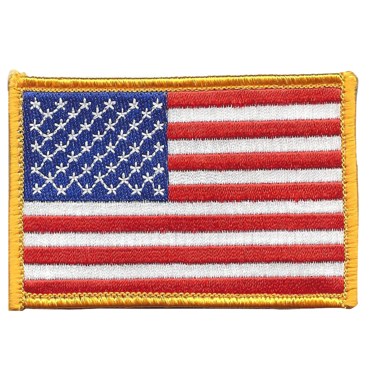 US American Flag Patch Hook and Loop Backing