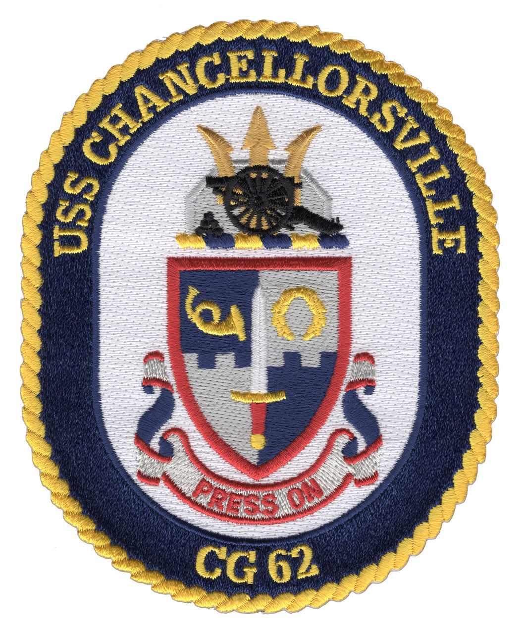 USS Chancellorsville CG-62 Patch | Cruiser Patches | Navy Patches