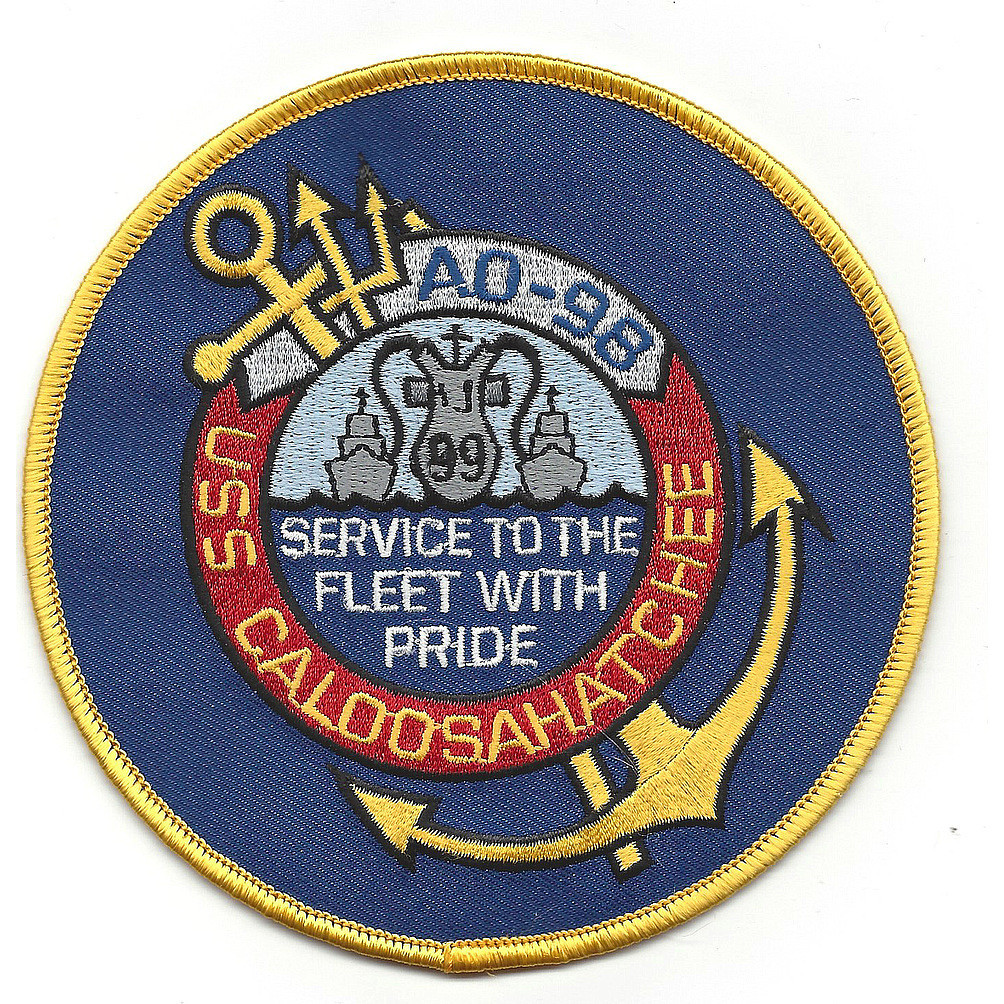 USS Caloosahatchee AO 98 Auxiliary Oiler Ship Second Version Patch