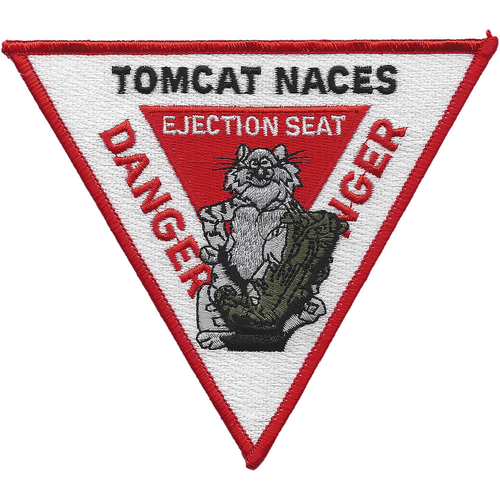 Tomcat Naces Ejection Seat Sign Patch | Squadron Patches | Navy Patches ...