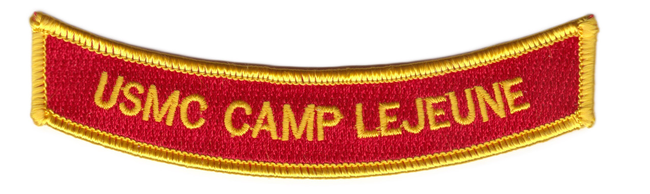 USMC Camp LeJeune Ribbon MOS Rocker Patch | Station Patches | Marines ...