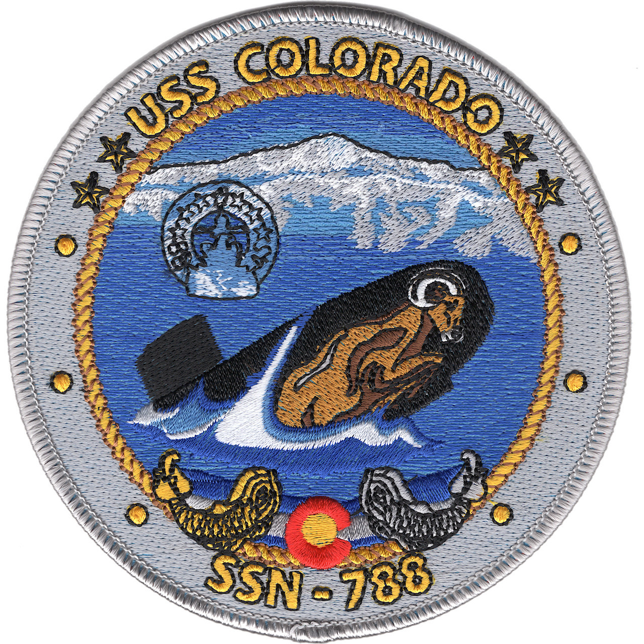 マリンババッチ SSN-788 USS Colorado Patc | Submarine Patches | Navy Patches