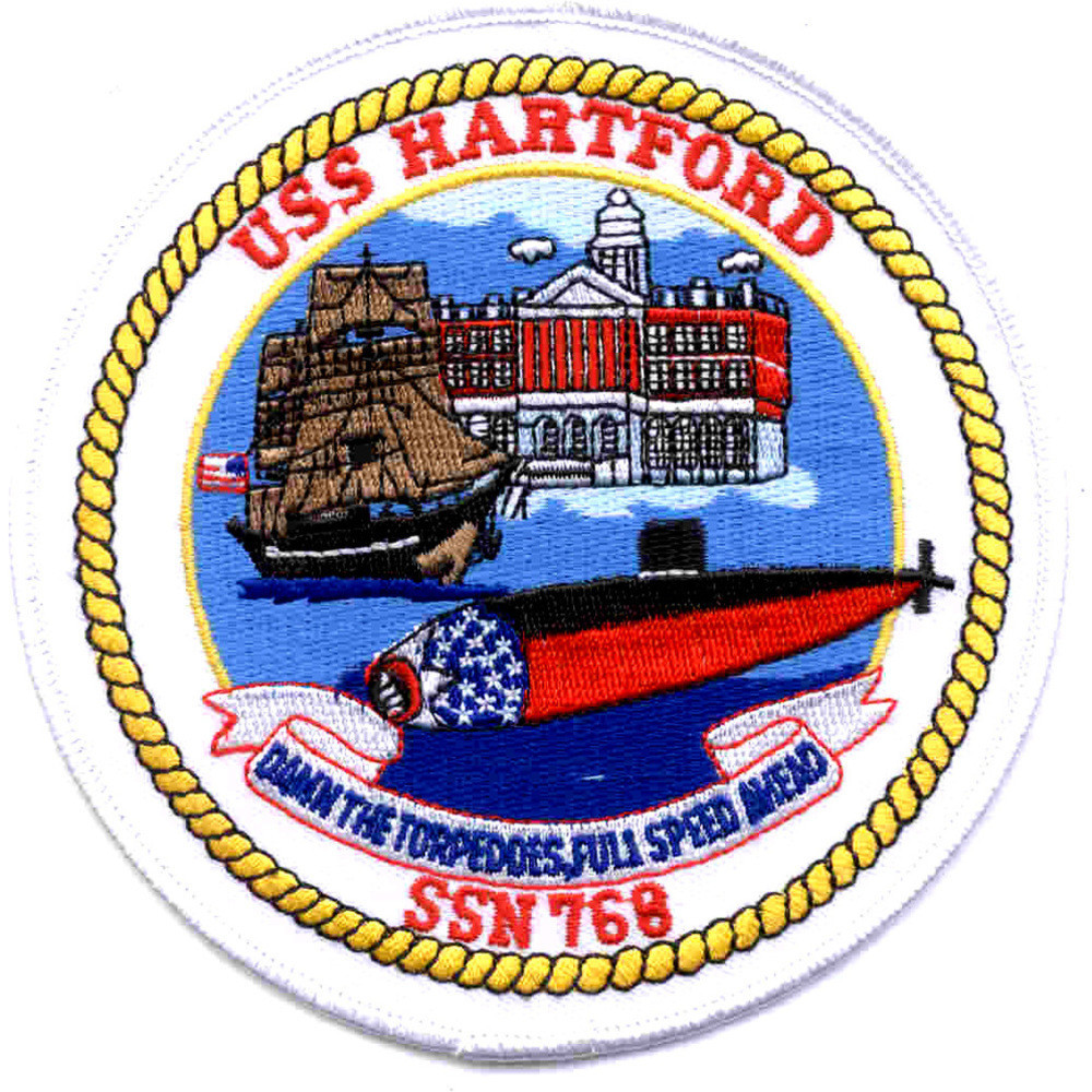 SSN-768 USS Hartford Patch - Version A | Submarine Patches | Navy