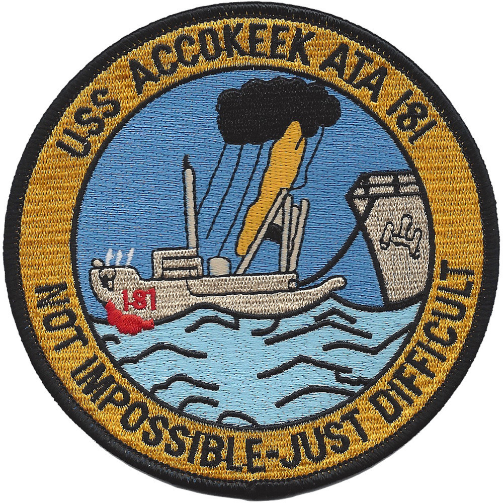 USS Accokeek ATA 181 Patch | Auxiliary Ship Patches | Navy Patches