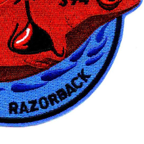 SS-394 USS Razorback Red Whale Small Patch | Submarine Patches | Navy ...