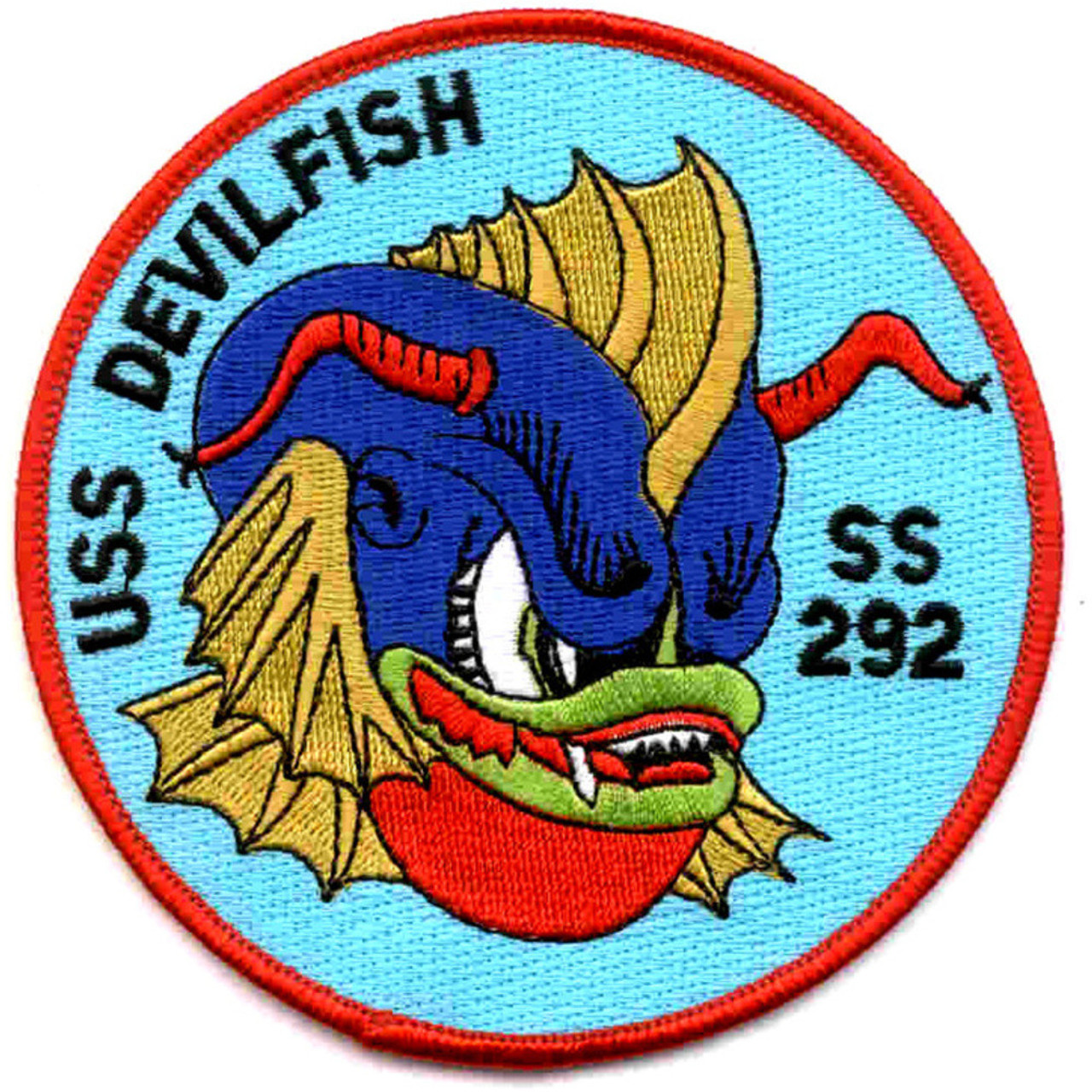 SS-292 USS Devilfish Patch | Submarine Patches | Navy Patches | Popular ...