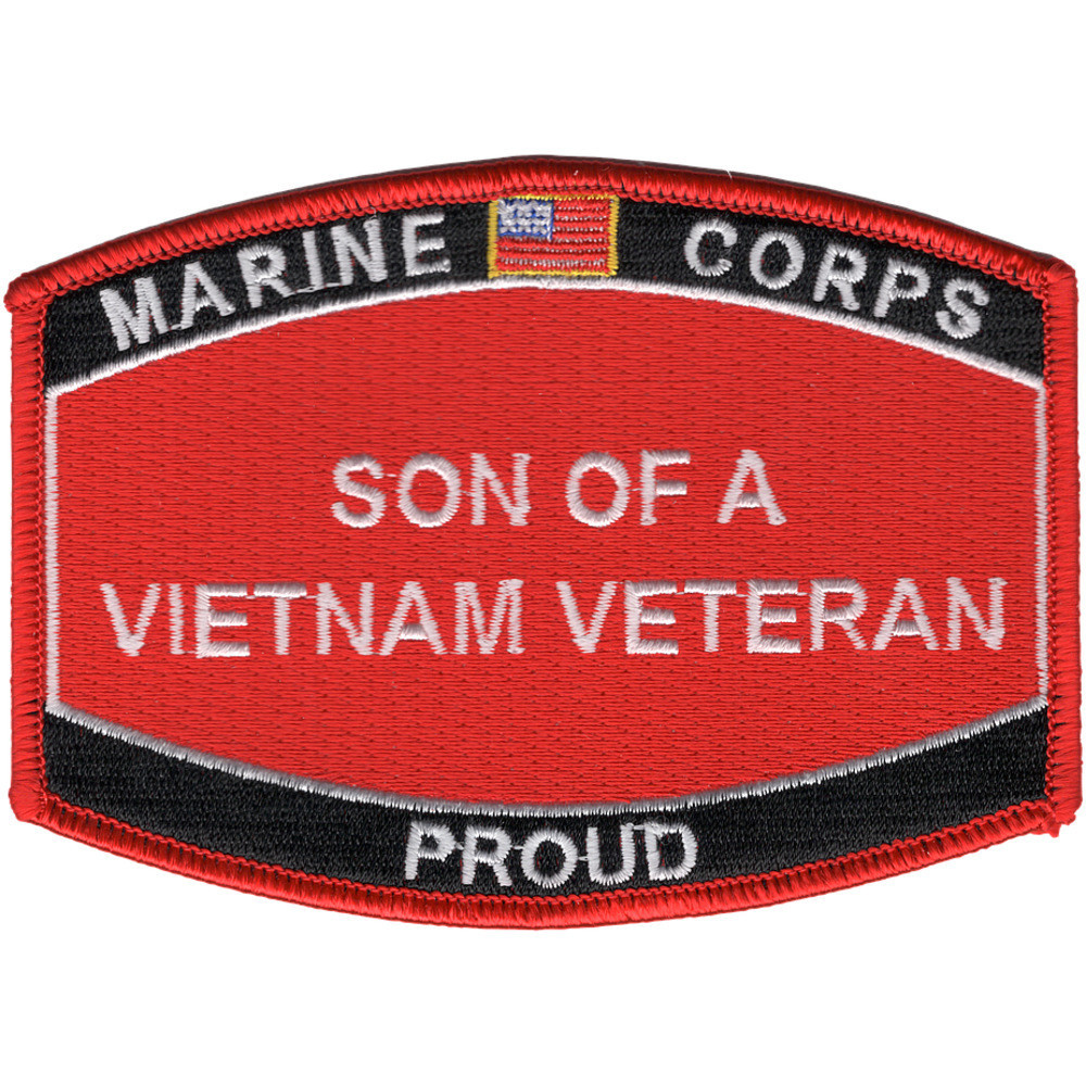 Son Of A Vietnam Veteran Patch USMC 