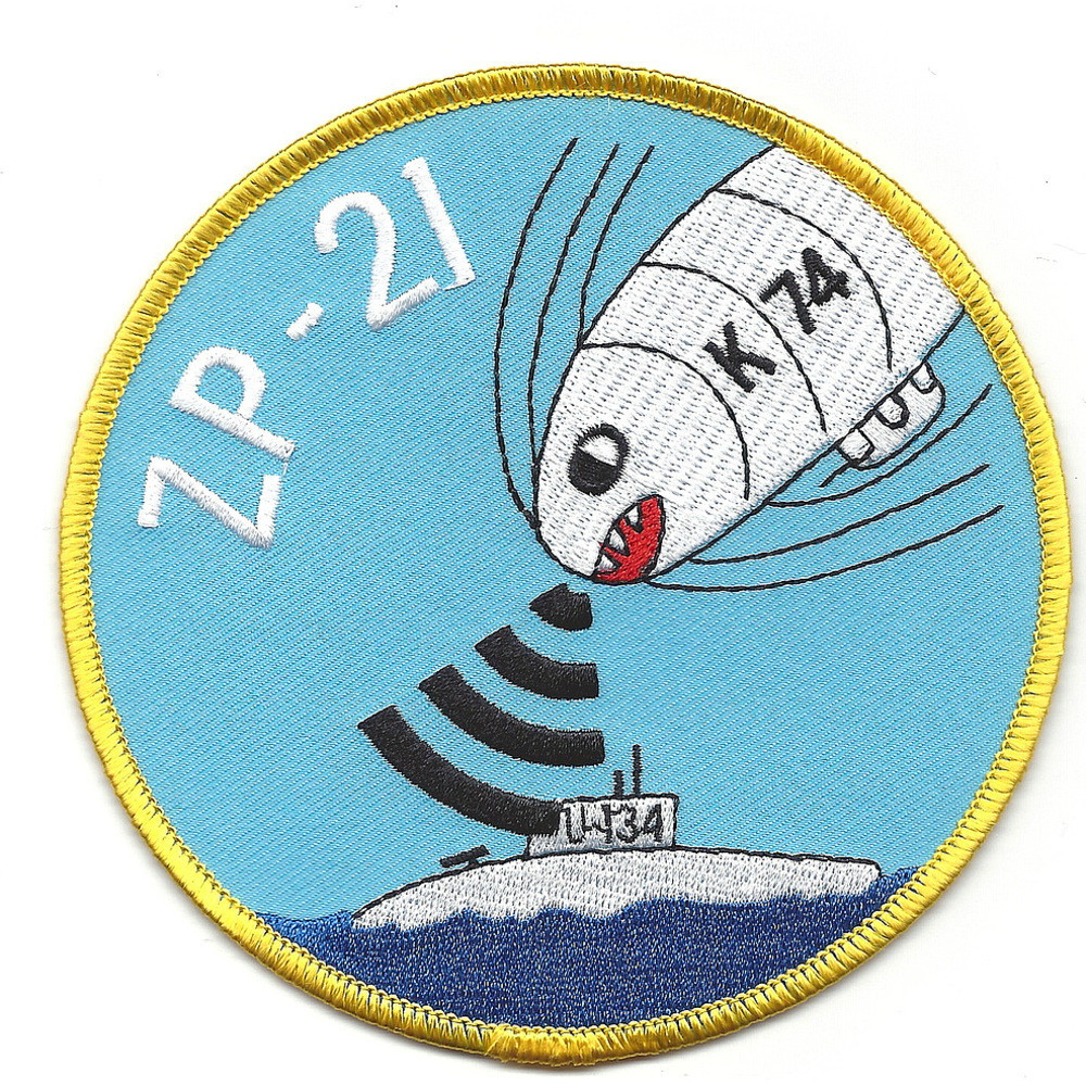 アメリカ海軍,海兵隊,陸軍 パッチ&シール21個 Zp-21 Blimp Squadron WWII Patch | Squadron Patches | Navy Patches