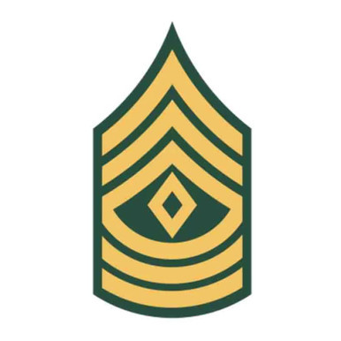 First Sergeant E-8 (1SG) U.S. Army Enlisted (Grade Insignia) Patch