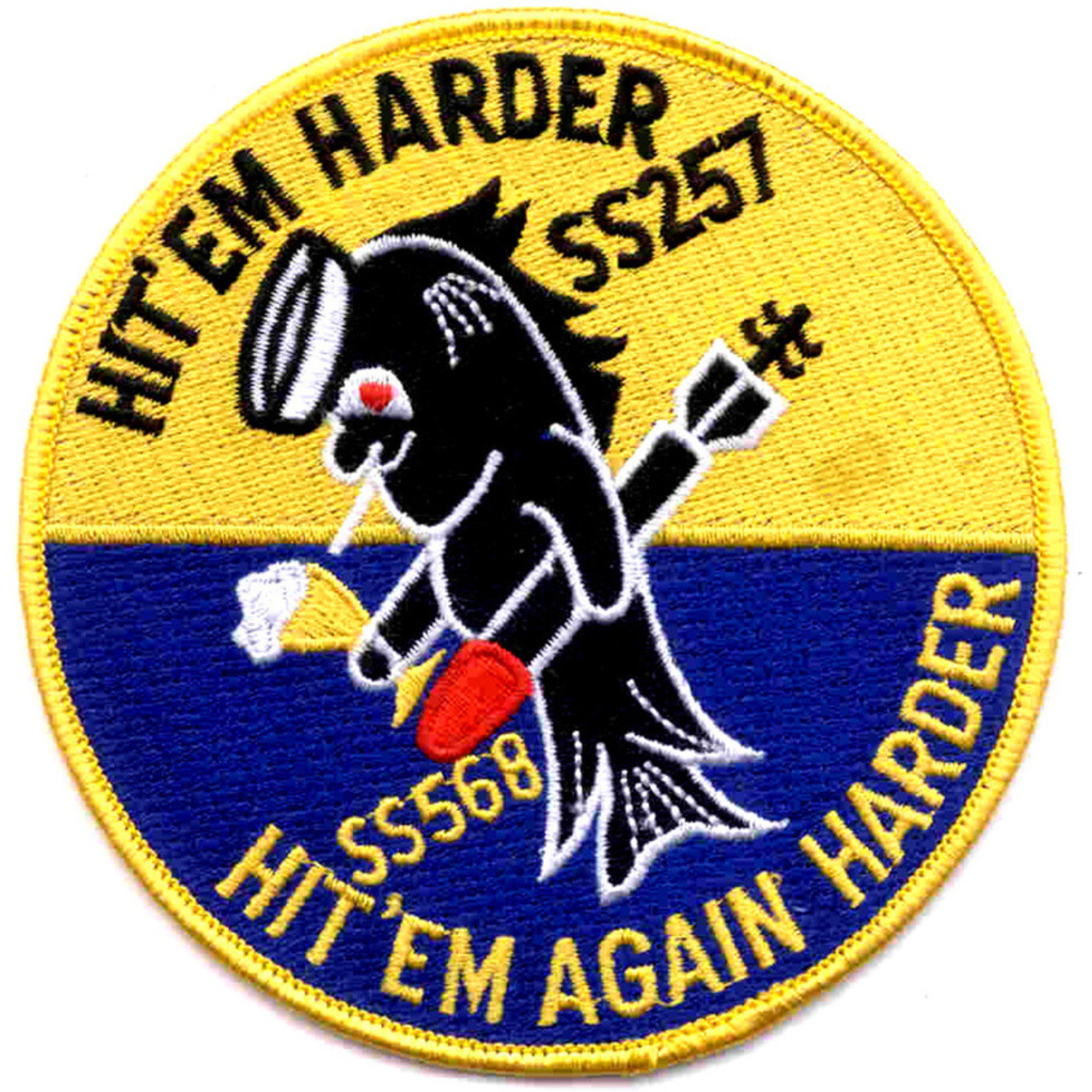 SS 257 USS Harder Patch Submarine Patches Navy Patches Popular Patch ss-257-uss-harder-patch-submarine-patches-navy-patches-popular-patch