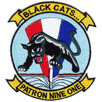 VP-91 Aviation Patrol Squadron Black Cats Patch